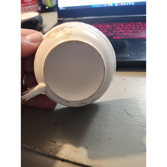 Vintage Pope-Gosser China Tea Cup – Floral Gold Trim – Elegant Collectible - Picture 6 of 10